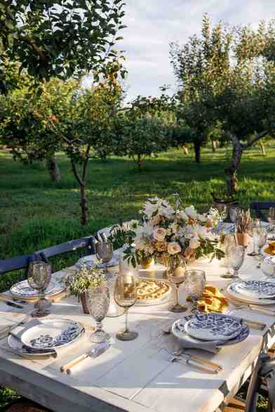 Elegant wedding venue decoration