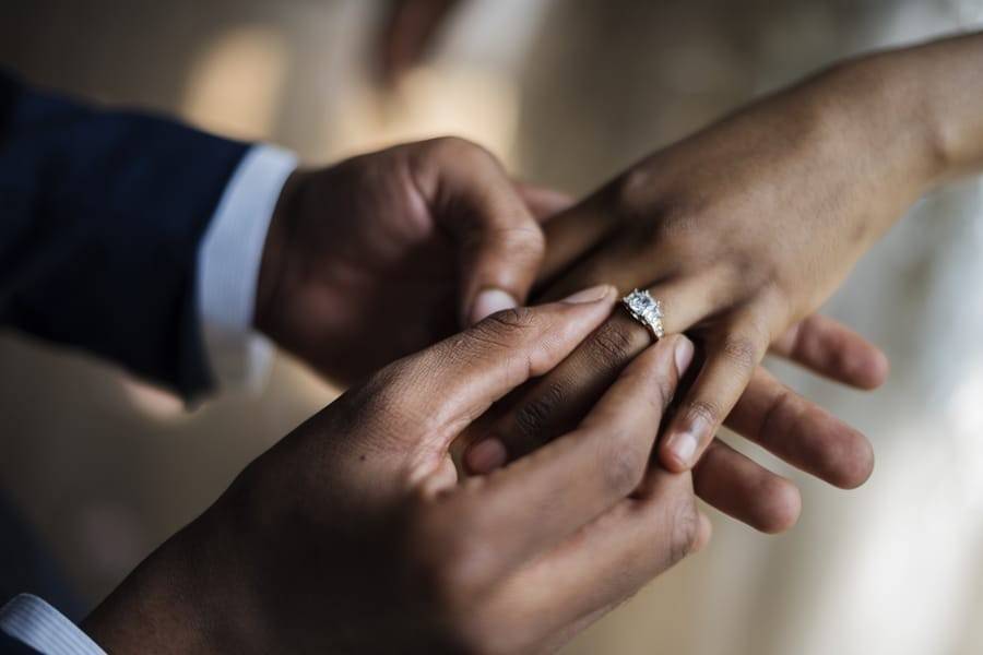 Symbolism and promise of wedding ring exchanges