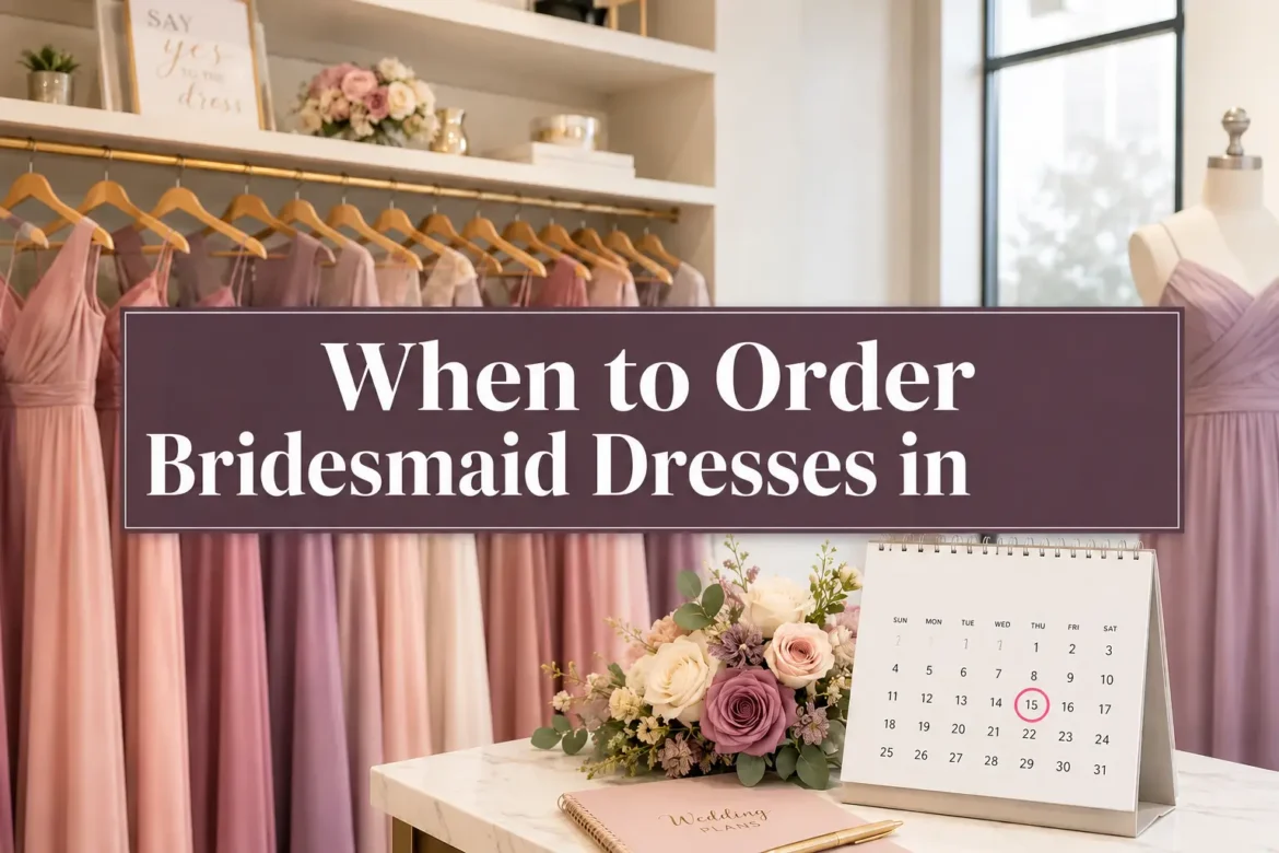 When to Order Bridesmaid Dresses