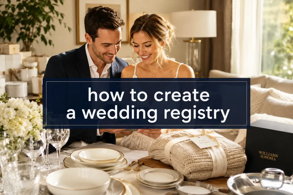 how to create a wedding registry
