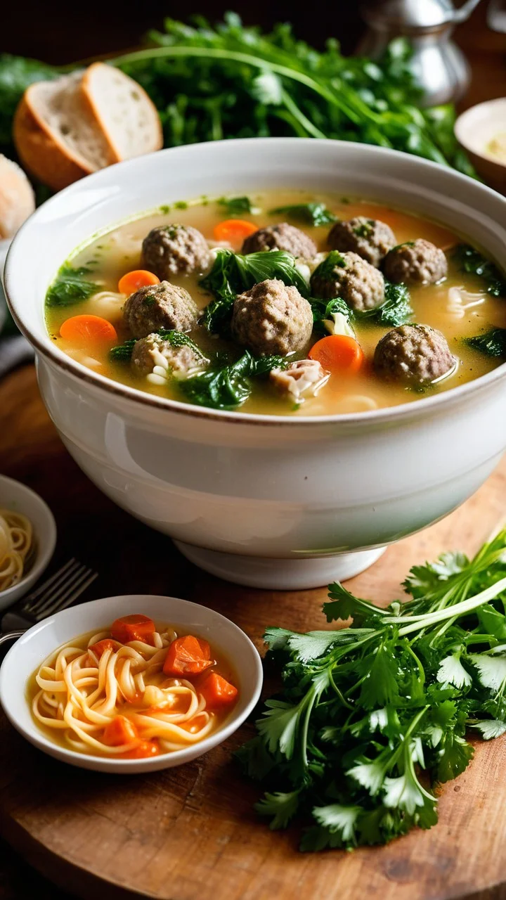 why is Italian Wedding Soup called that A Warm Rustic Kitchen with Italian Soup Delight
