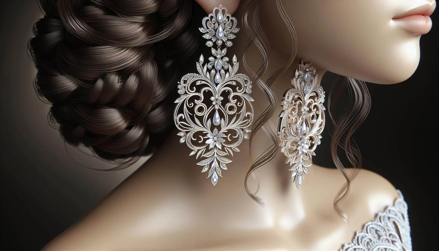 wedding earrings for brides
