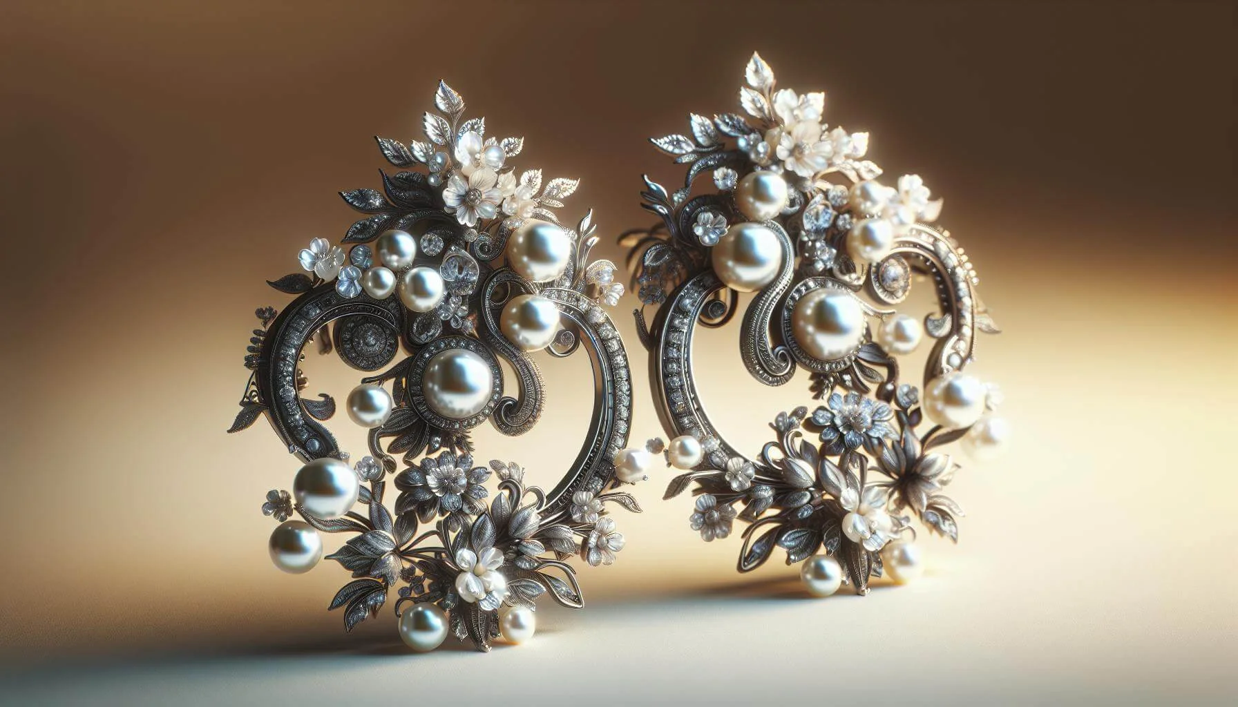 Wedding Earrings with Pearls