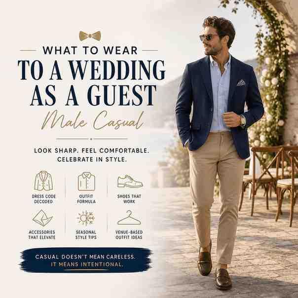 what to wear to a wedding as a guest male casual