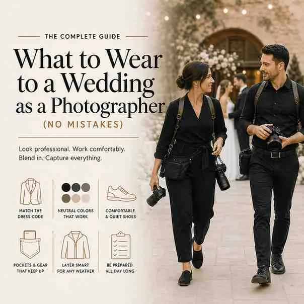 what to wear to a wedding as a photographer