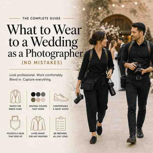 what to wear to a wedding as a photographer